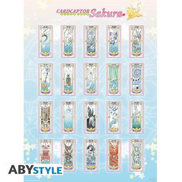 Poster Clear Cards Card Captor Sakura 52 x 38 cms
