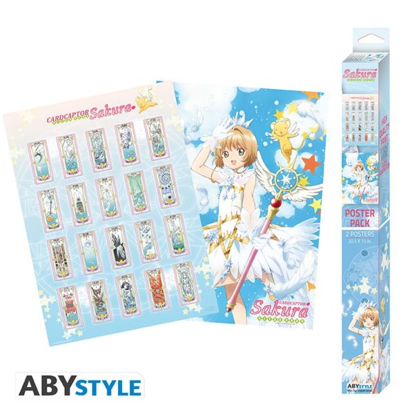 Set 2 Posters Sakura y Kero Card Captor Sakura 52 x 38 cms