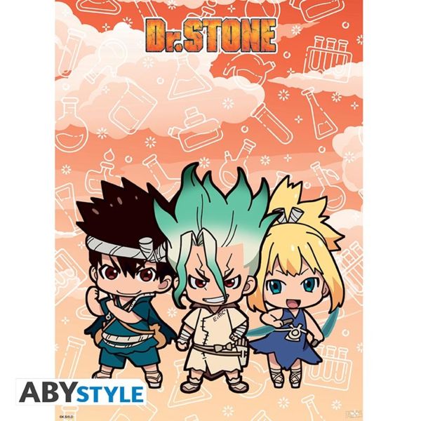 Chibi Dr. Stone Characters Poster 52 x 38 cms