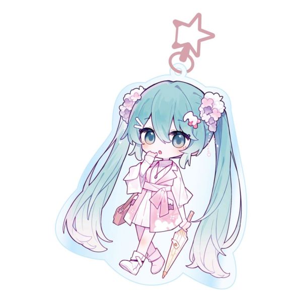 Hatsune Miku Kawaii Summer Time Keychain Vocaloid