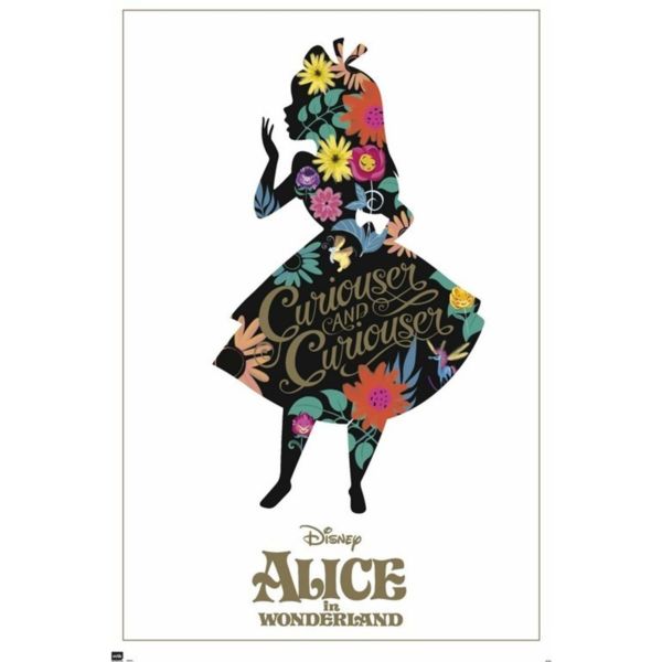 Poster Alice in Wonderland Alice Silhouette