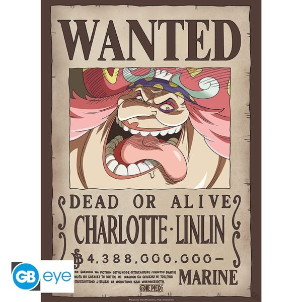 Big Mom Wanted Poster One Piece 52 x 38 cms GB Eye