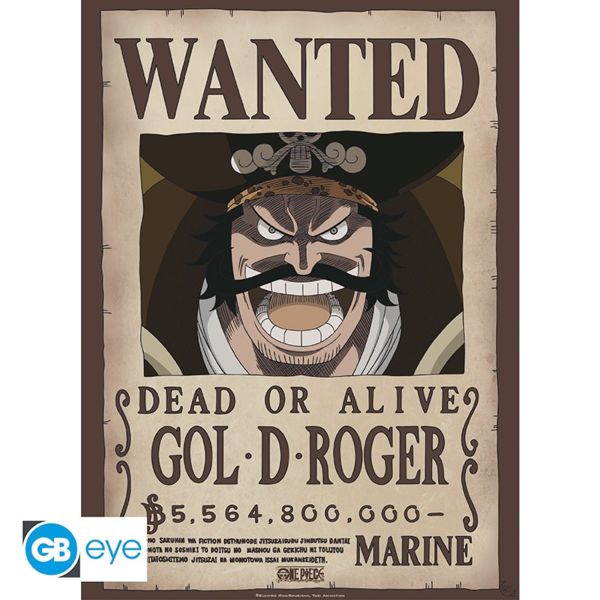 Gol D Roger Wanted Poster One Piece 52 x 38 cms GB Eye