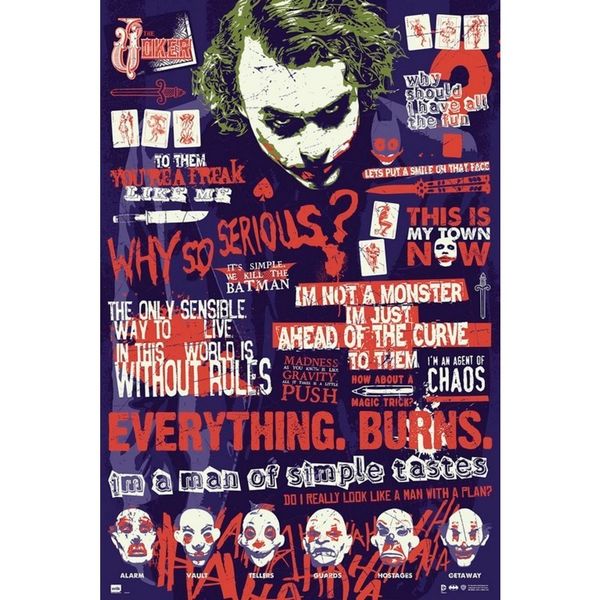Poster Joker Quitographic DC Comics 91,5 x 61 cms