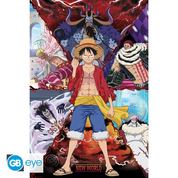 Póster Luffy vs Nuevo Mundo One Piece 91,5 x 61 cms