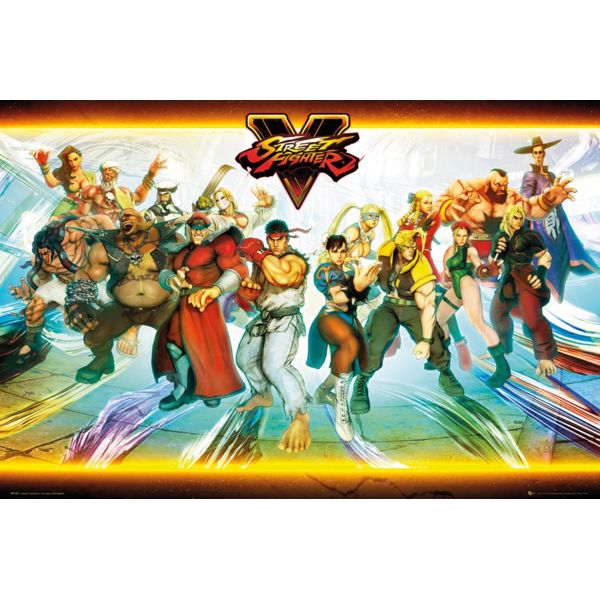 Characters Poster Street Fighter V 91.5 x 61 cms