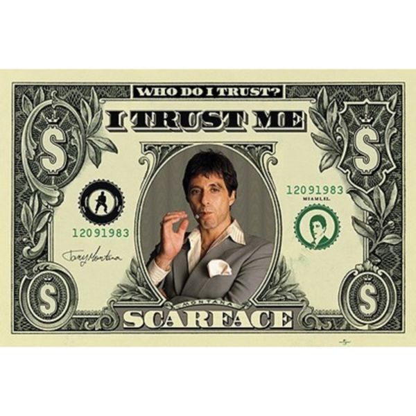 Poster Scarface 91,5 x 61 cms