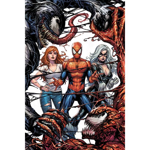 Poster Venom y Carnage Fight Marvel Comics 92 x 61 cms