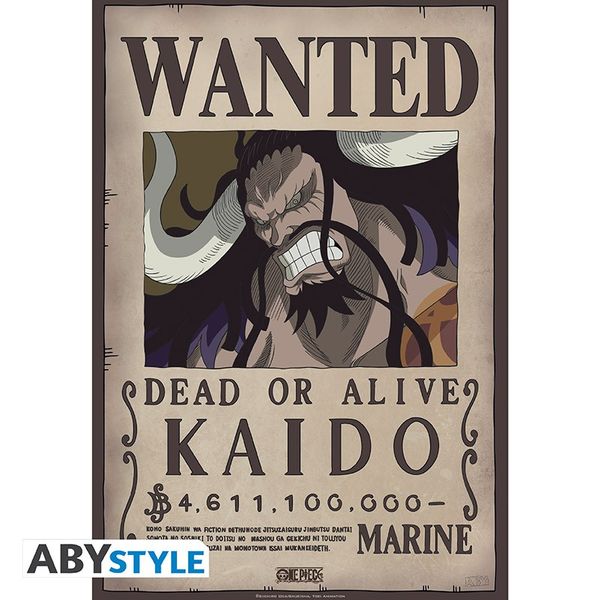 Wanted Kaido Poster One Piece 52 x 38 cms Wanted Kaido Poster One Piece 52 x 38 cms