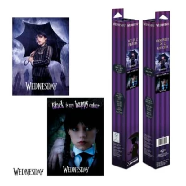 Wednesday Addams Poster 2 Set 52 x 38 cms