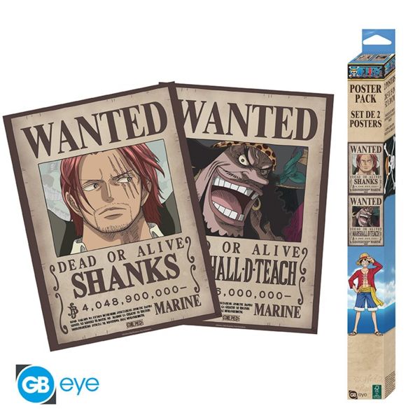 Shanks y Marshall D. Teach Poster 2 Set One Piece 52 x 38 cms