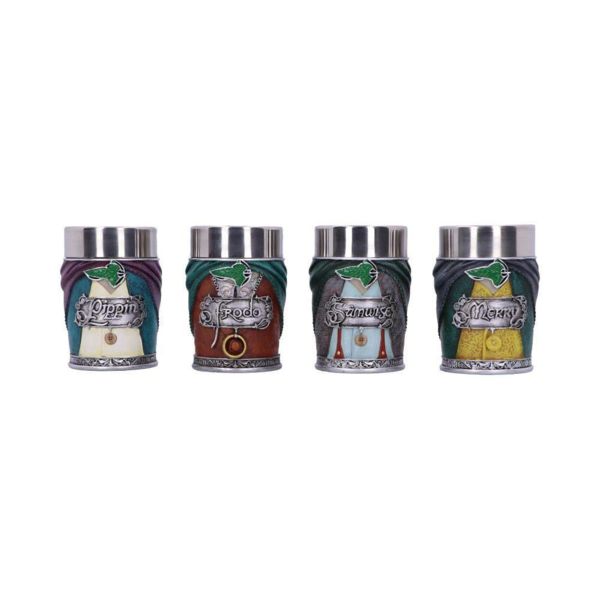 4 Hobbits Shot Glasses The Lord of the Rings