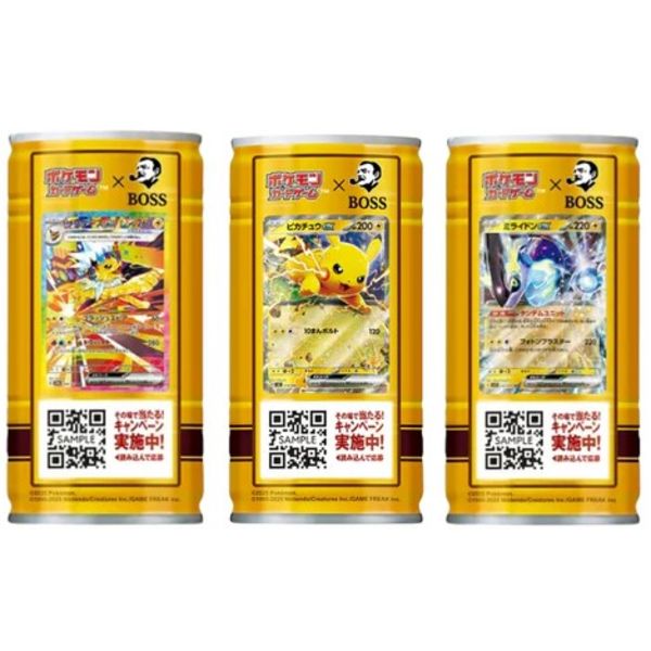 Boss Coffee with Milk & Sugar Pokémon Edition Suntory 185 ml
