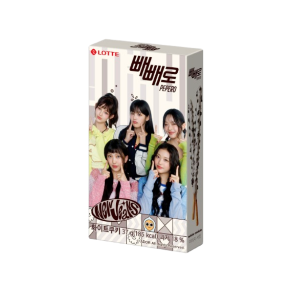 Pepero Palitos sabor White Cookie New Jeans Edition Lotte 32 gr