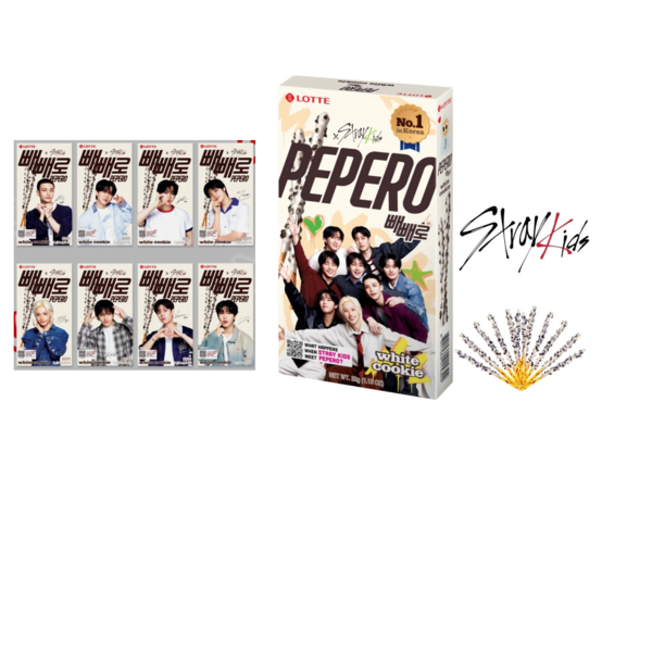Pepero Palitos Sabor White Cookie Stray Kids Edition Lotte 32 g