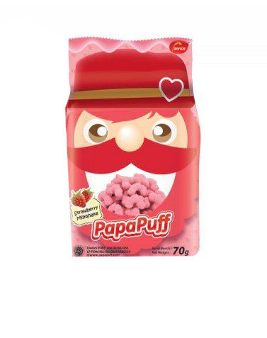 Pappapuff Strawberry Corn Snack Pappapuff Strawberry Corn Snack