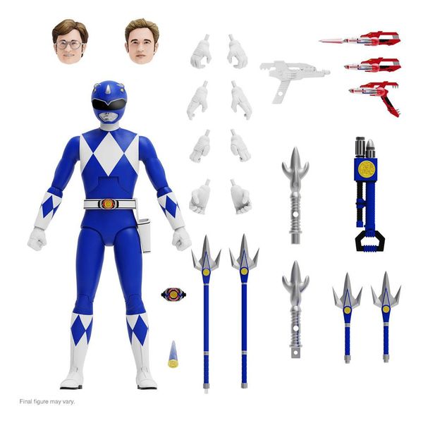 Figura Blue Ranger Mighty Morphin Power Rangers Ultimates Super 7