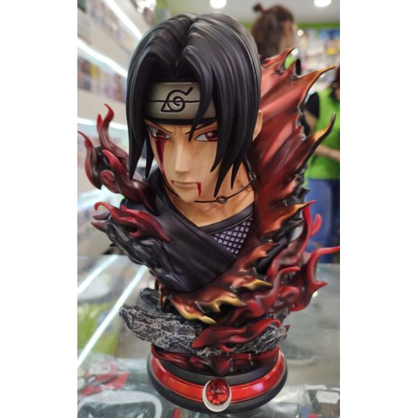 12cm naruto shippuden figura de ação uchiha sasuke estátua desktop