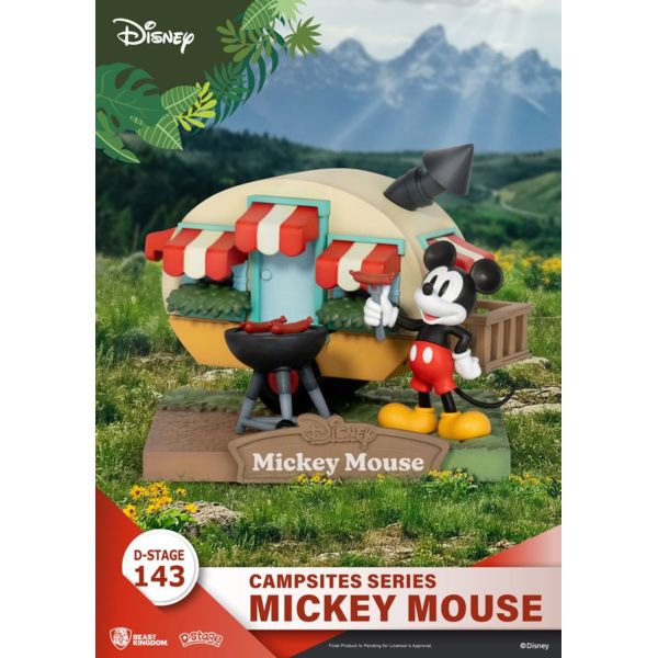 Disney Diorama PVC D-Stage Campsite Series Mickey Mouse 10 cm