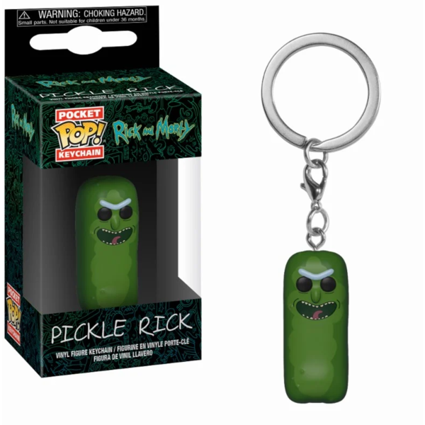 Pickle Rick & Morty Keychain Pocket Funko POP!