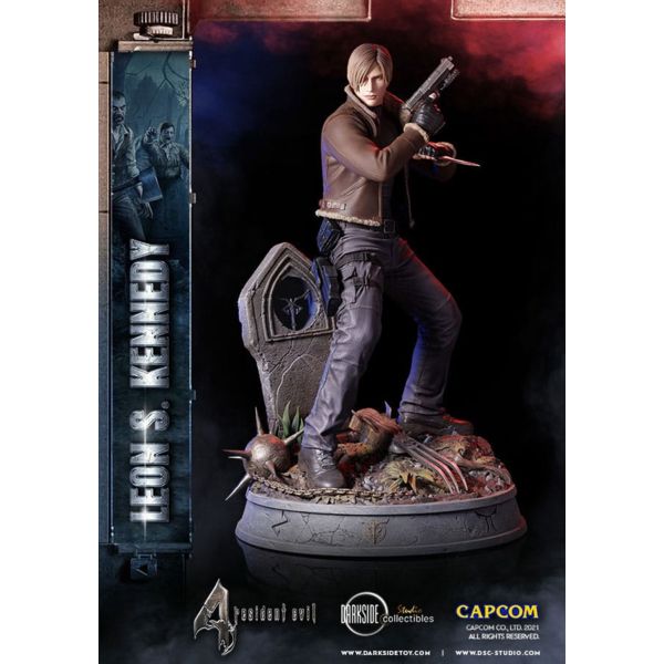 Resident Evil Estatua Premium Leon Kennedy 50 cm