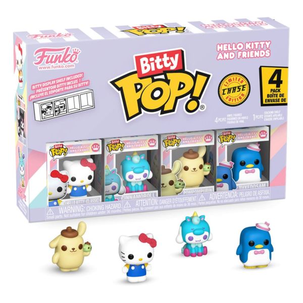 Hello Kitty and Friends Series 1 Sanrio Funko Bitty POP! 4 Pack Chase