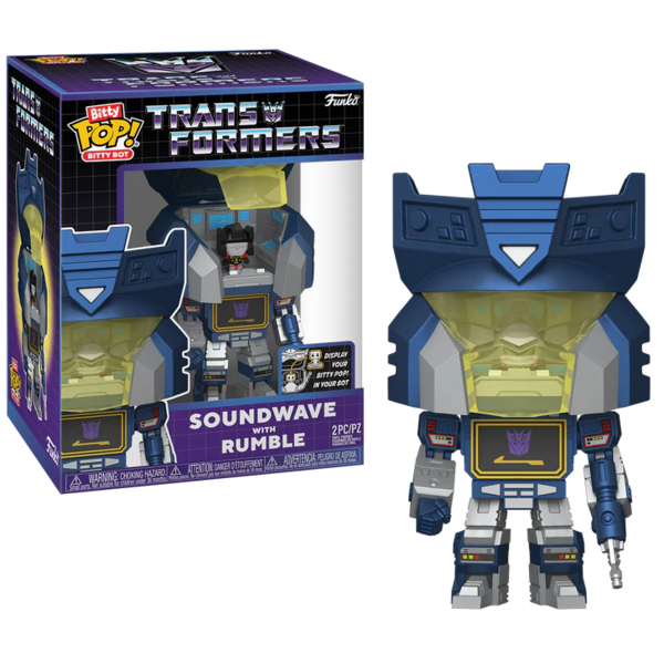 Funko Rumble y Soundwave The Transformers Bitty POP! Bots