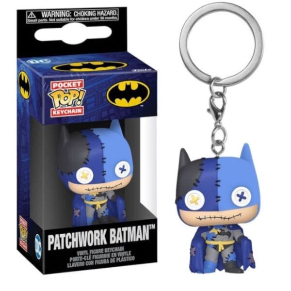 Llavero Funko Batman Patchwork DC Cómics Pocket POP!