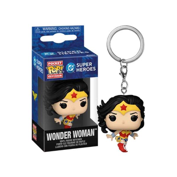Llavero Funko Wonder Woman DC Cómics Pocket POP!