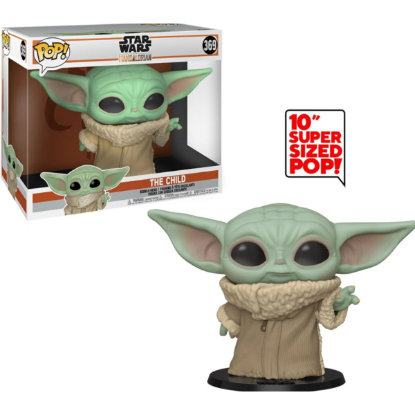 Grogu The Force Star Wars: The Mandalorian Super Sized Jumbo Funko POP! 369