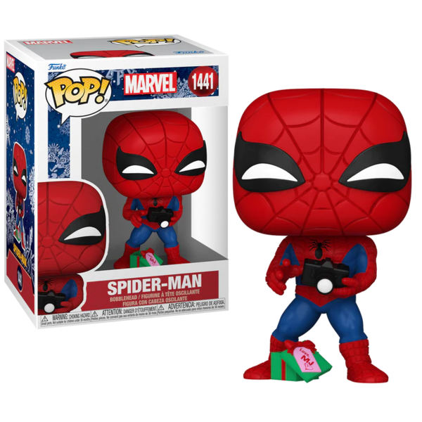 Spiderman Christmas Holiday Marvel Comics Funko POP! 1441