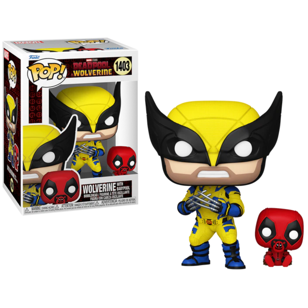 Wolverine with Babypool Deadpool & Wolverine Marvel Comics Funko POP! 1403