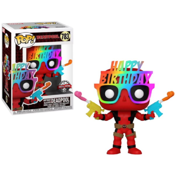 Happy Birthday Glasses Deadpool Marvel Comics POP! 783 Special Edition