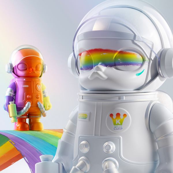 MEGA SPACE MOLLY 400% Figure Rainbow Pop Mart