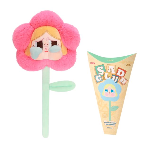 Blind Box Vinyl Face Plush CRYBABY Sad Club Flower Series Pop Mart