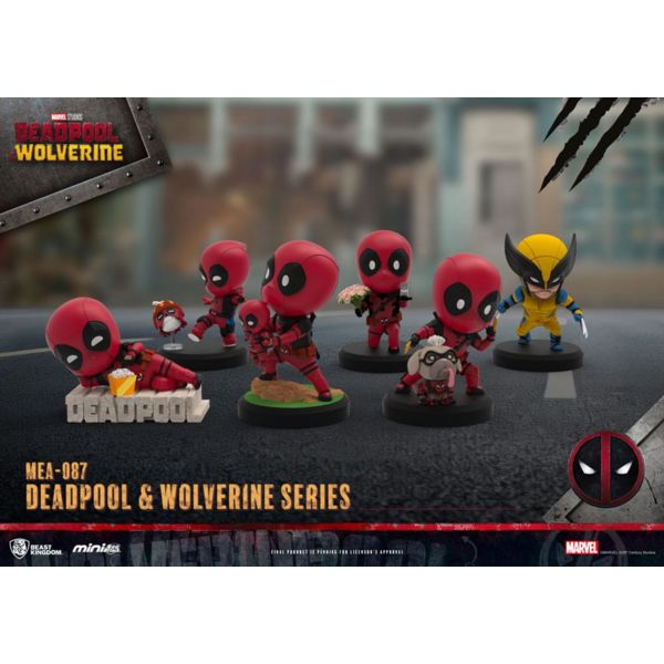 Deadpool 3 Pack de 6 Figuras Deadpool & Wolverine Series Mini Egg Attack Set 8 cm  