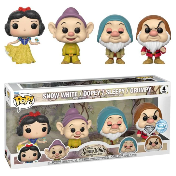 Funko Blancanieves y los siete enanitos Disney Diamond Collection POP! Pack 4