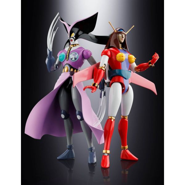 Great Mazinger Soul of Chogokin Diecast Action Figures GX-114 Janus & GX-12R Venus A Set 17 cm