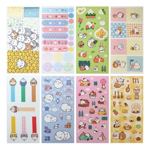 Happy Days Stickers Set Molang Sakami Merchandise