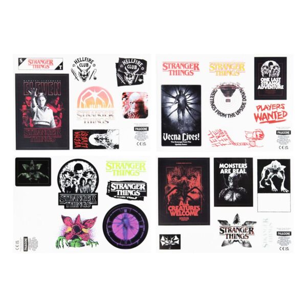Stranger Things 5 Stickers Set Glow in the Dark