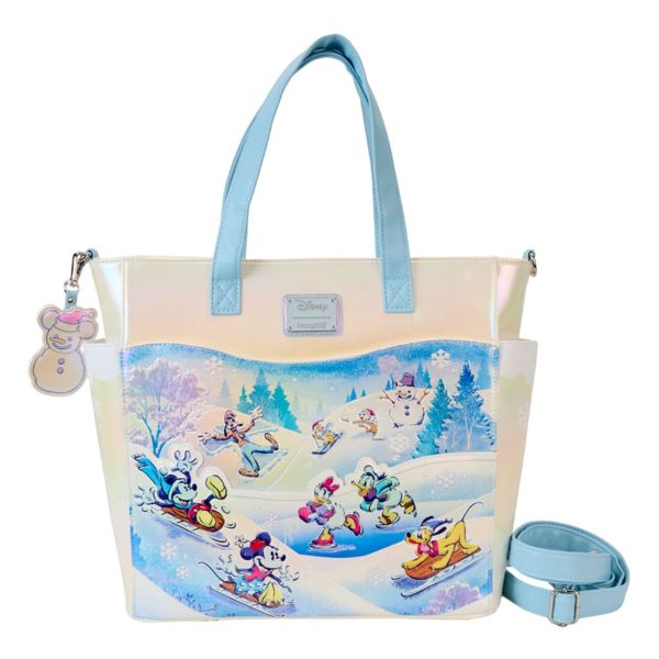 Disney by Loungefly Bolsa Canvas Mickey and friends Winter Wonderland