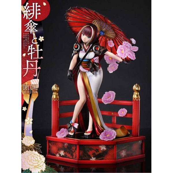 Original Illustration by Fuzichoco Prisma Wing PVC Statue 1/7 Scarlet Umbrella And Peony Deluxe Version 32 cm  