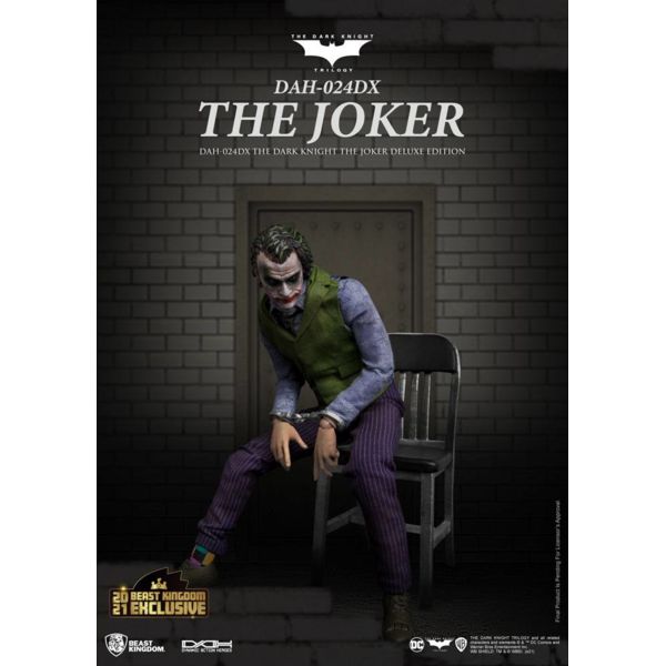 Batman The Dark Knight Dynamic 8ction Heroes Action Figure 1/9 The Joker Deluxe Version 21 cm