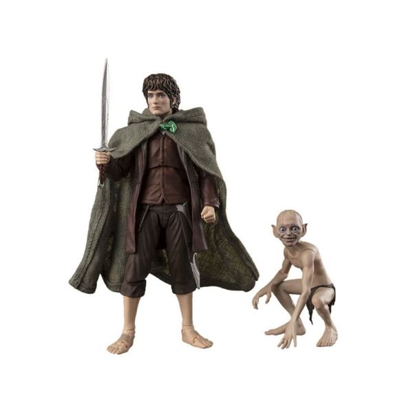 Figura Frodo Bolsón y Gollum El Señor de los Anillos S.H. Figuarts