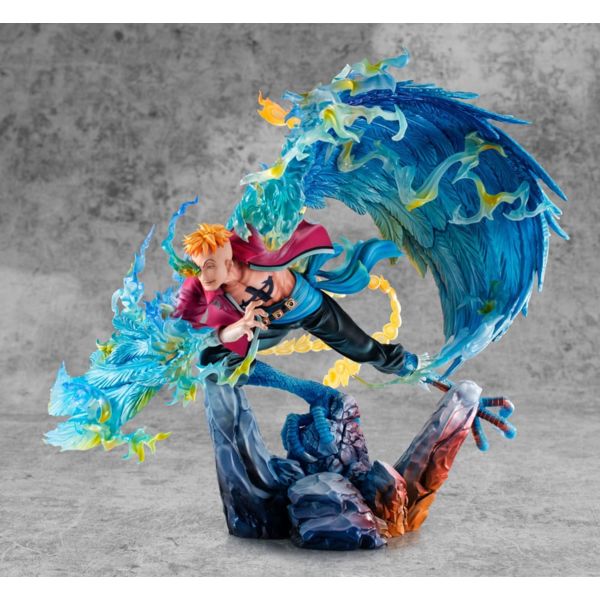 One Piece Estatua PVC P.O.P. MAS Maximum Marco the Phoenix Leader of 1st group of Whitebeard Pirates 32 cm