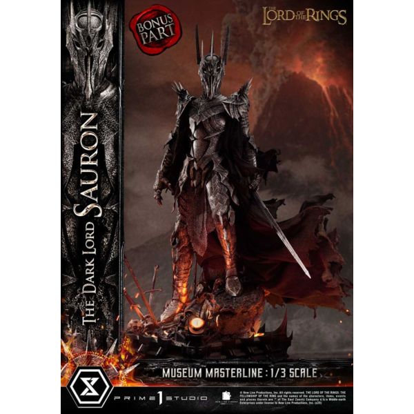 El Señor de los Anillos Estatua Museum Masterline Series 1/3 The Dark Lord Sauron Bonus Version 117 cm  