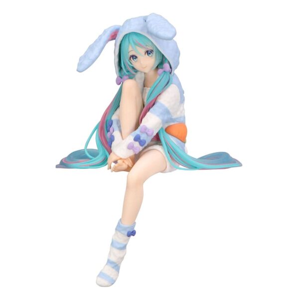 Figura Hatsune Miku Blue Rabbit Ear Hood Pajama Vocaloid Noodle Stopper
