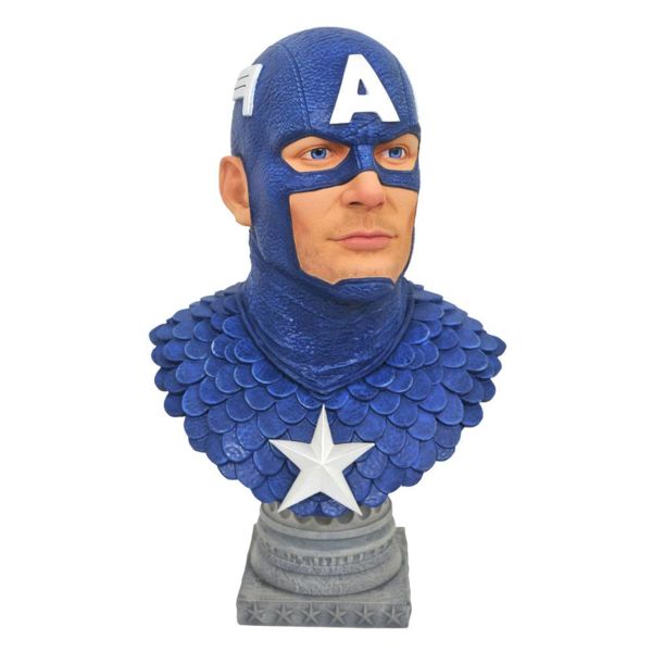 Marvel Comics Legends in 3D Busto 1/2 Captain America 25 cm