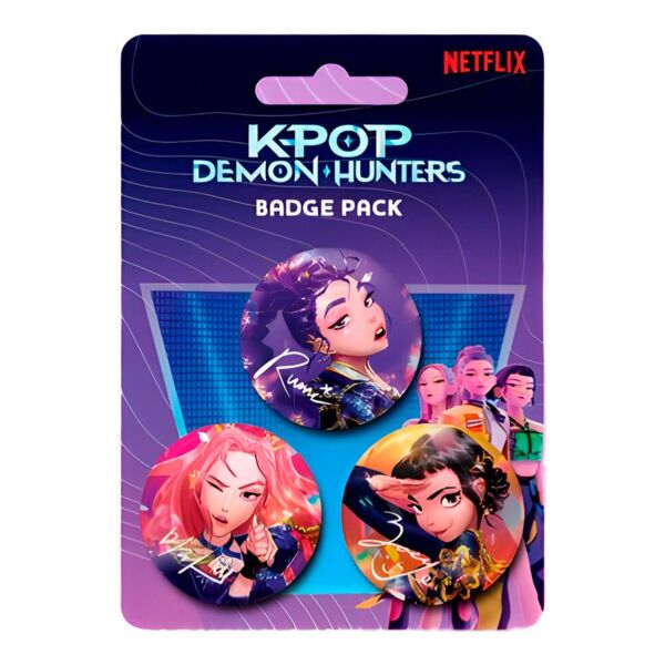 K-pop Demon Hunters 3 Set Pin Badge Pyramid International