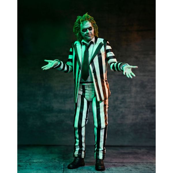 Beetlejuice Beetlejuice Figura 7 Scale Ultimate Striped Suit Beetlejuice 18 cm